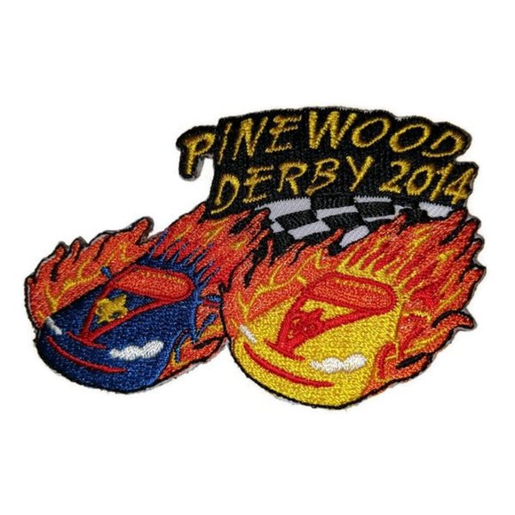 2014 Cub Scouts Pinewood Derby Patch ScoutStuff BSA Boy Scouts of America - Picture 1 of 4